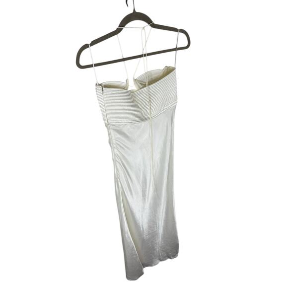 Anna October Sarah Maxi Dress Halter Neck Satin Formal Bridal Wedding Gala XS - Picture 7 of 10